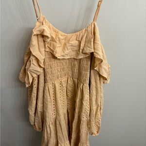 Wrinkled from being in storage, super cute dress.